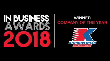 Kapodistrias wins the “Company of the Year 2018” IN BUSINESS AWARD